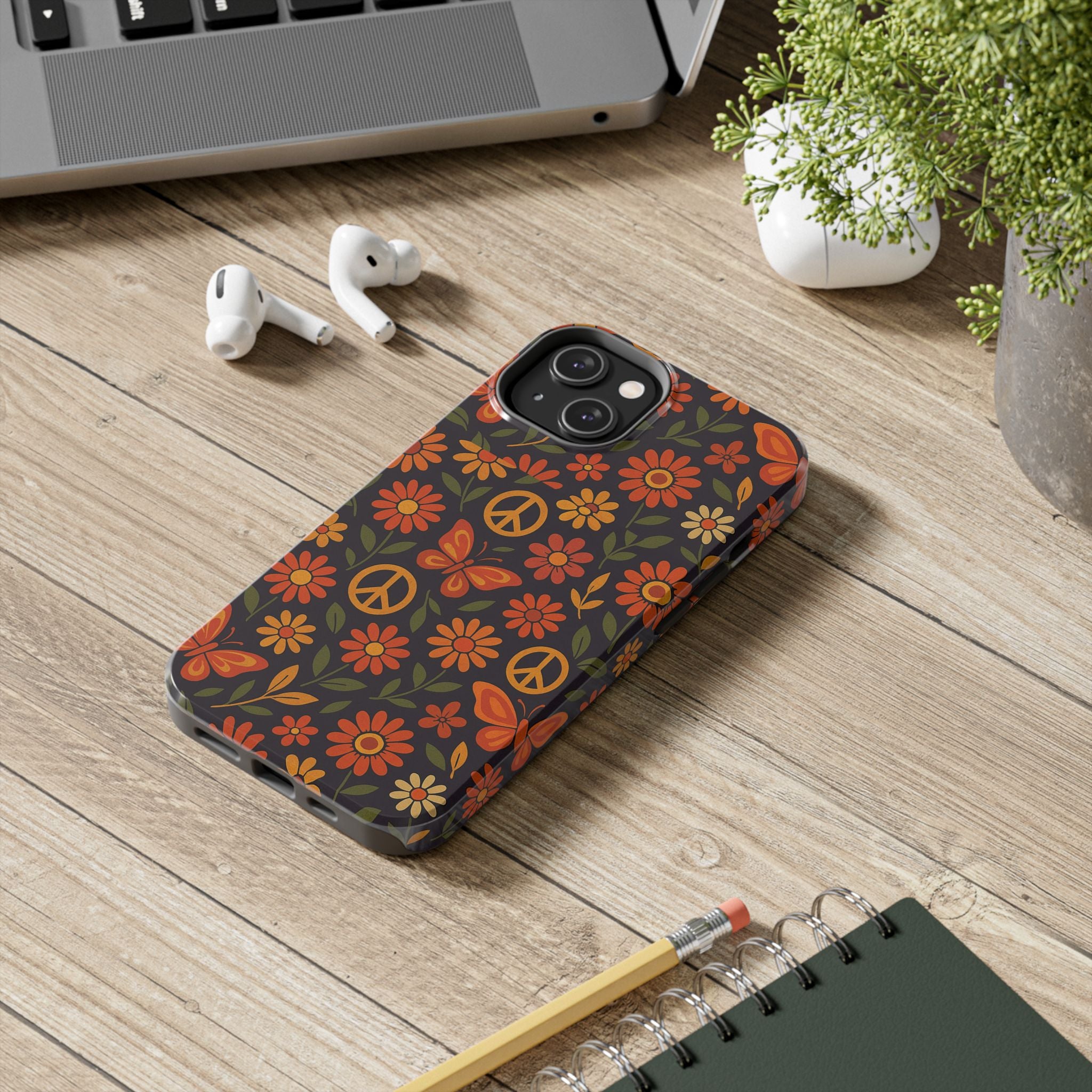 Groovy Harmony – Boho Hippie Floral Phone Case