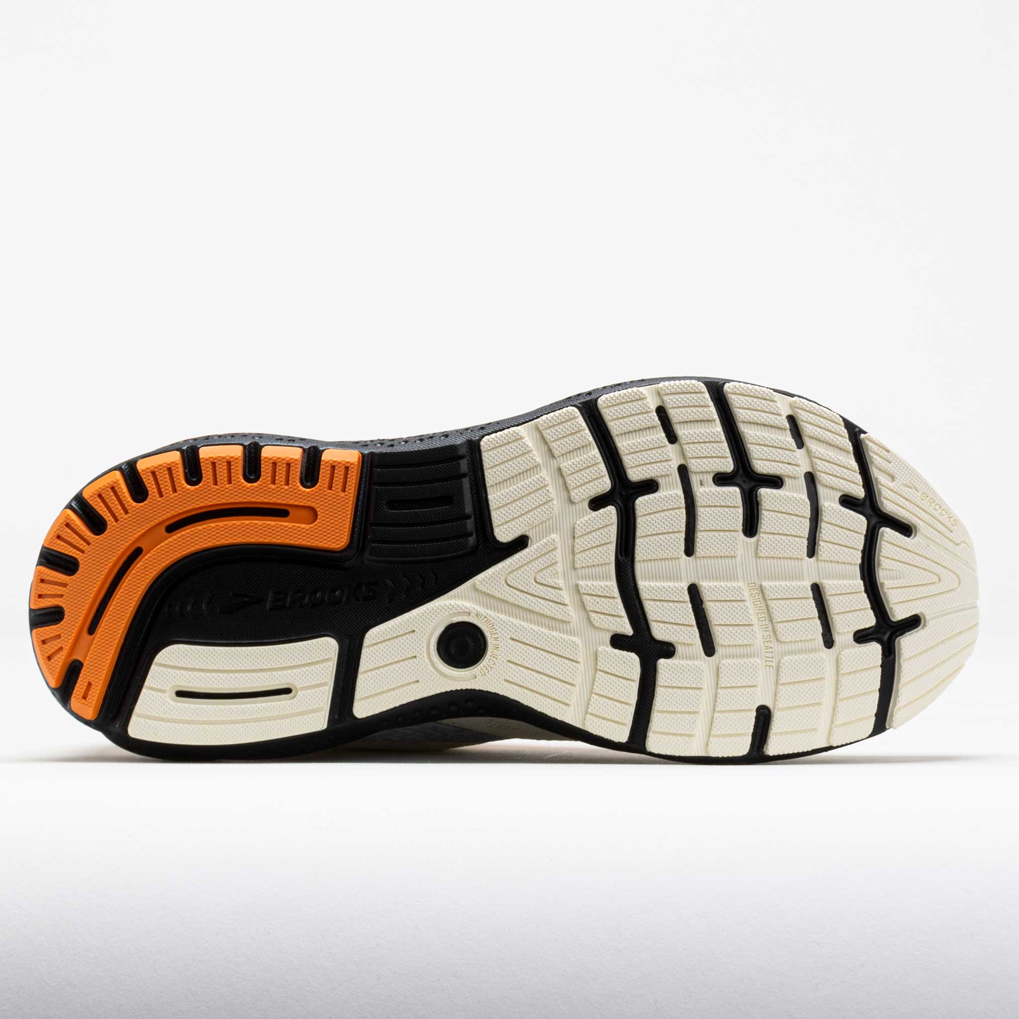 Brooks Ghost 16 Men's Ecru/Orange/Black