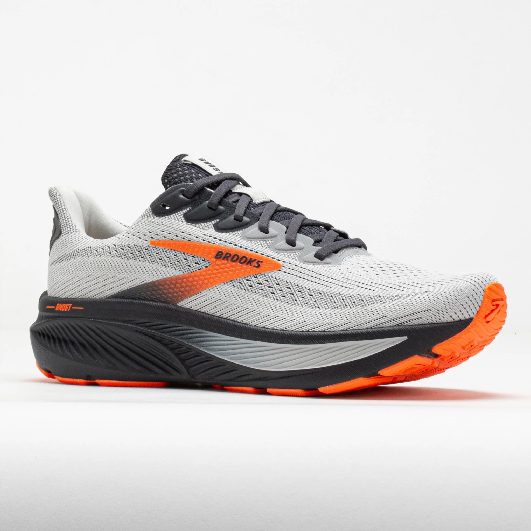 Brooks Ghost 17 Men's Oyster Mushroom/Orange/Ebony