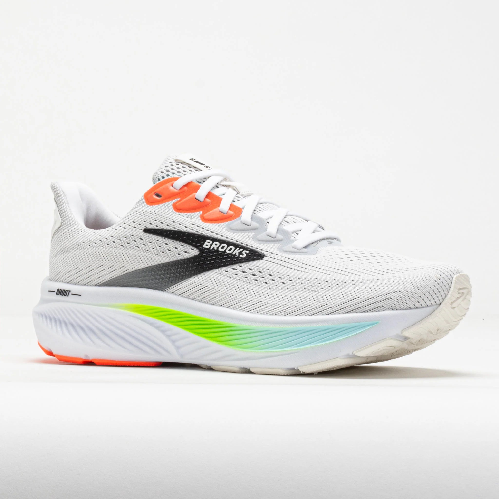 Brooks Ghost 17 Men's White/Pink Clay/Gecko