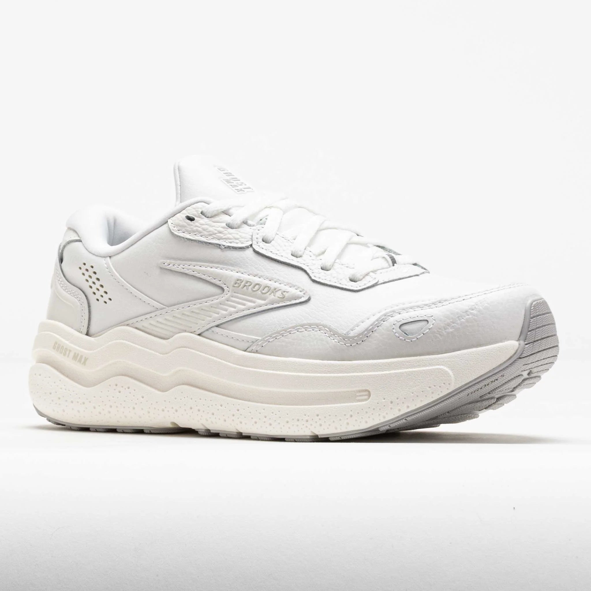Brooks Ghost Max Leather Women's White/White