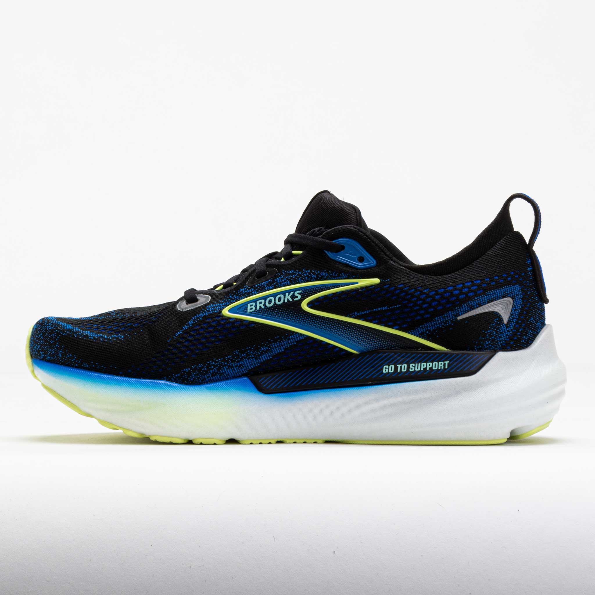 Brooks Glycerin GTS 22 Men's Black/Cobalt/Neo Yellow
