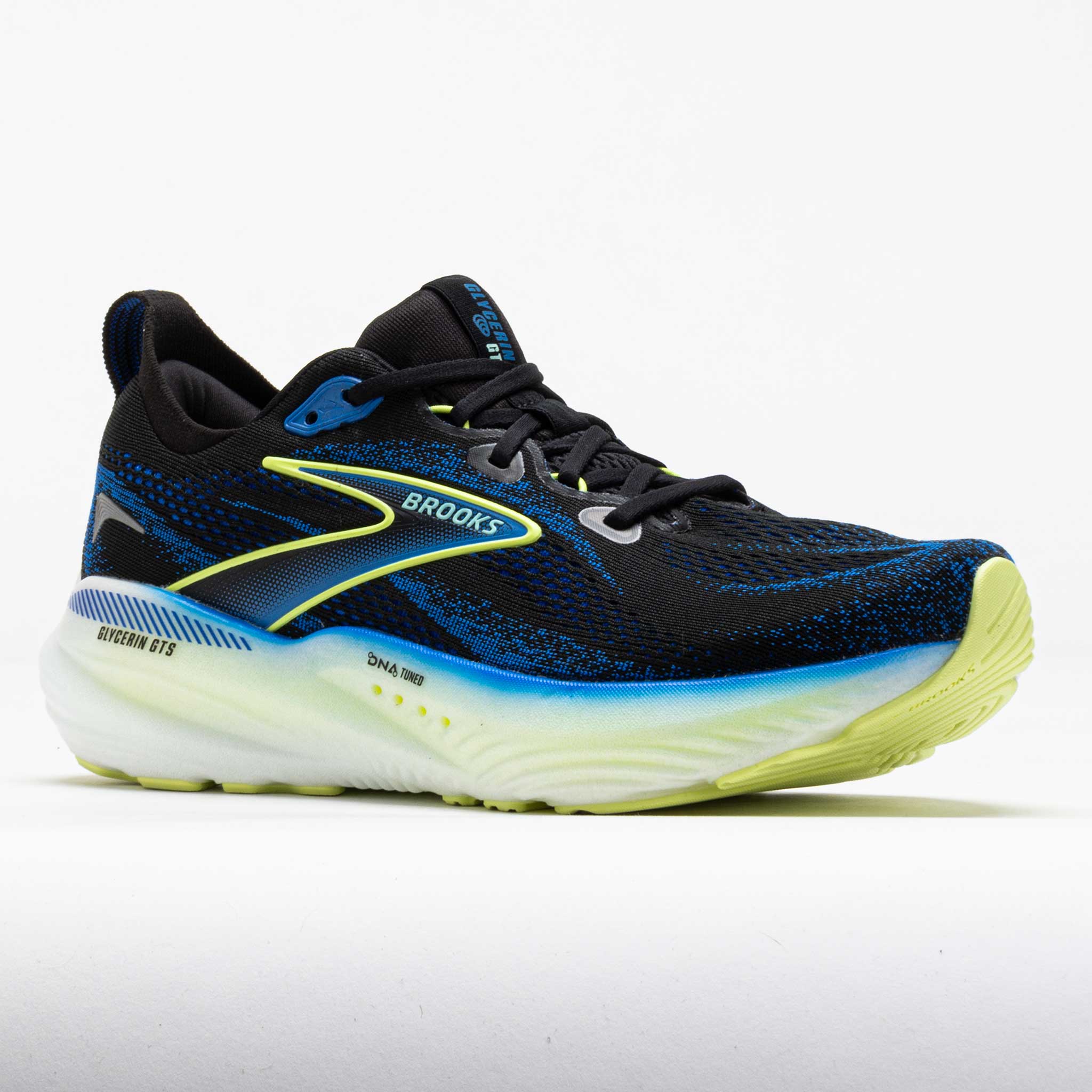 Brooks Glycerin GTS 22 Men's Black/Cobalt/Neo Yellow