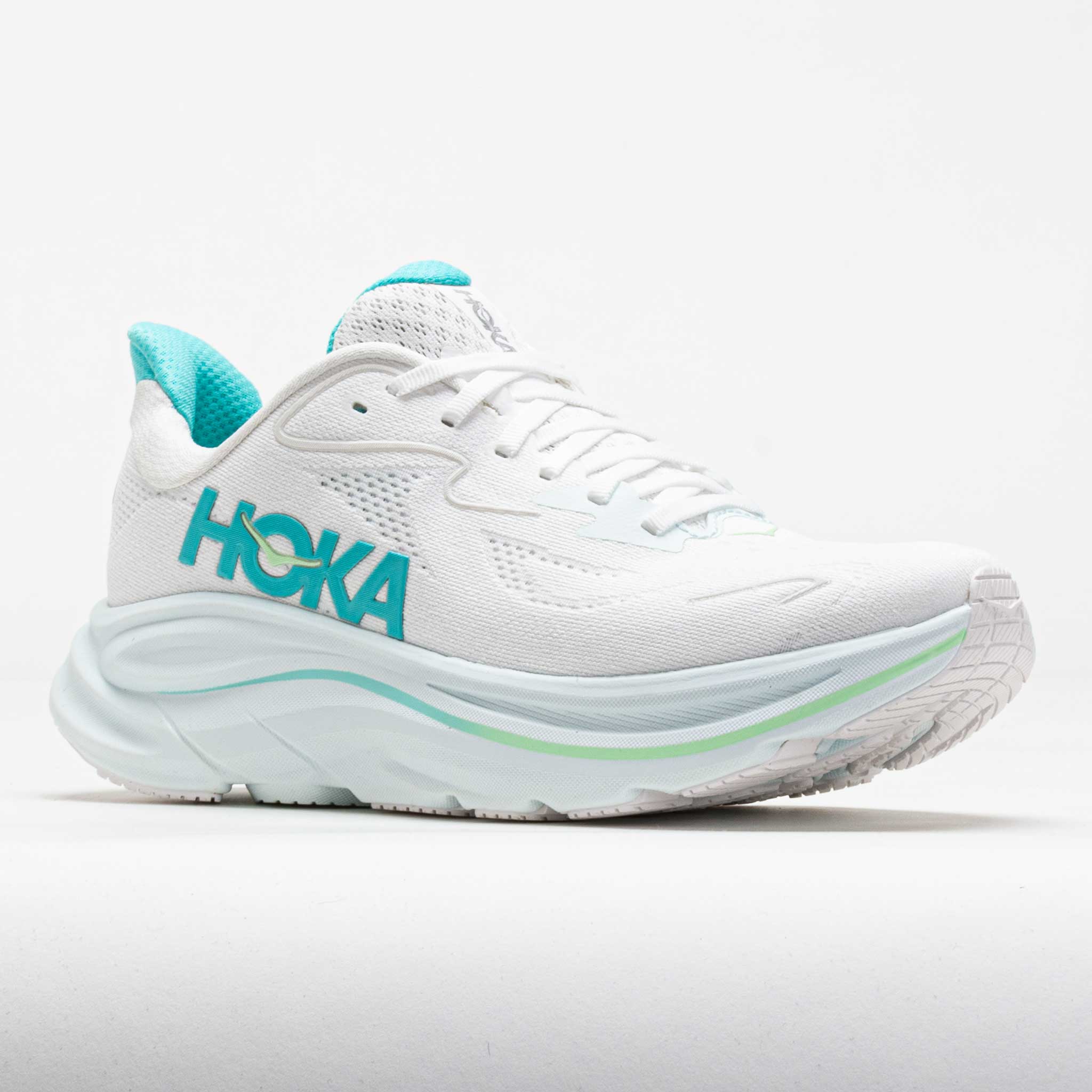 HOKA Clifton 10 Women's White/Cielo Blue