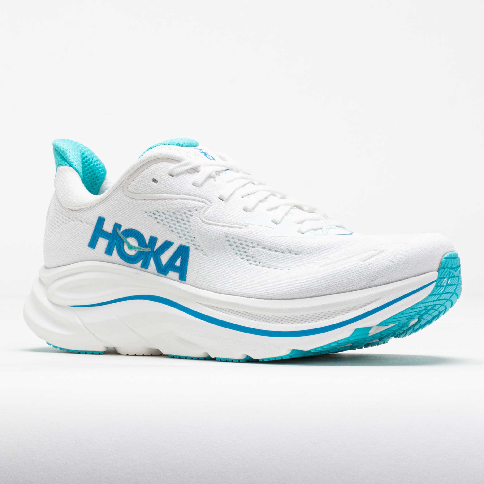 HOKA Clifton 10 Men's White/Skyward Blue