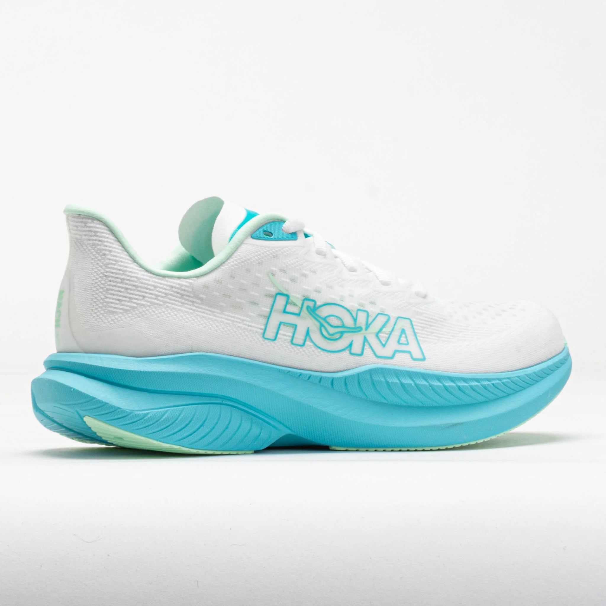 HOKA Mach 6 Women's White/Cielo Blue