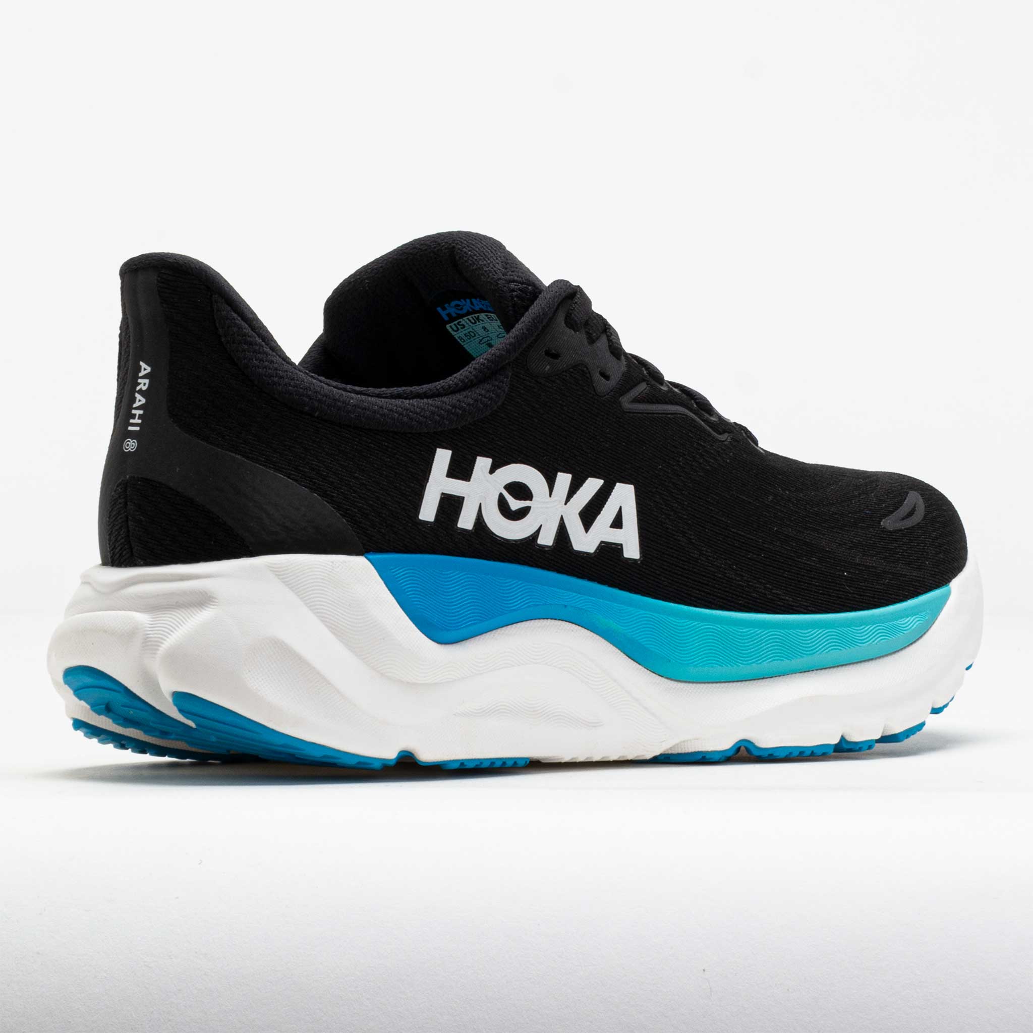 HOKA Arahi 8 Men's Black/Skyward Blue